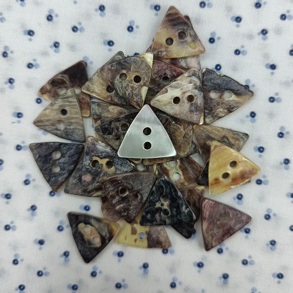 Bottoni Madreperla Agoya Triangolo 2 Fori Set196 03