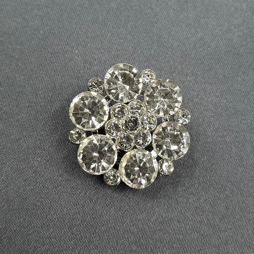 Bottone Gioiello Argento Fiore Set463 01 - MakaMaga